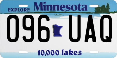 MN license plate 096UAQ