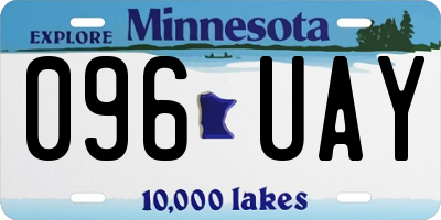 MN license plate 096UAY