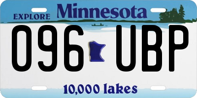 MN license plate 096UBP