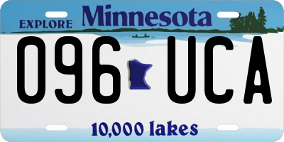 MN license plate 096UCA