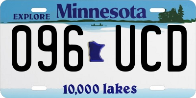 MN license plate 096UCD