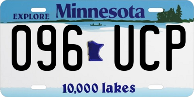 MN license plate 096UCP