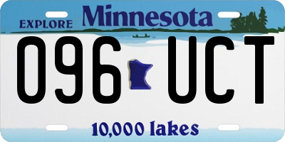 MN license plate 096UCT