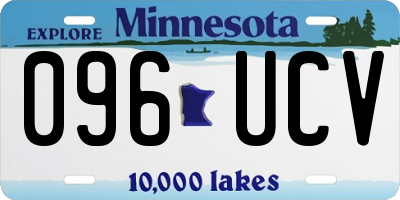 MN license plate 096UCV