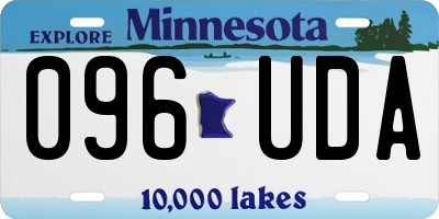 MN license plate 096UDA