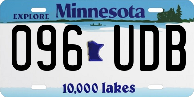 MN license plate 096UDB