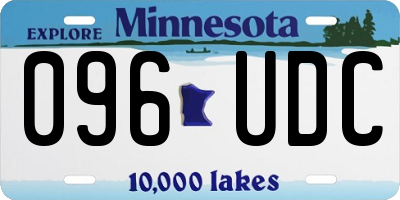 MN license plate 096UDC
