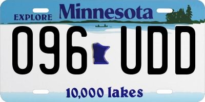 MN license plate 096UDD