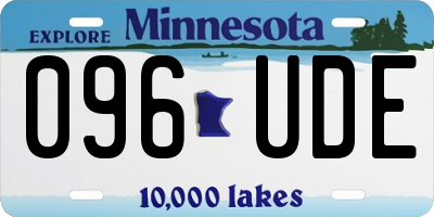MN license plate 096UDE