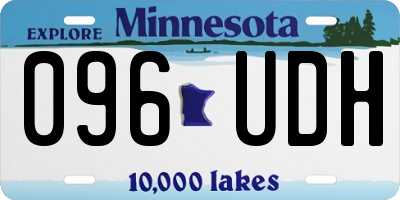 MN license plate 096UDH