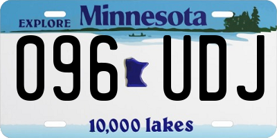 MN license plate 096UDJ