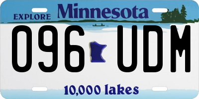 MN license plate 096UDM