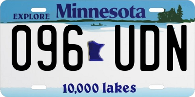 MN license plate 096UDN
