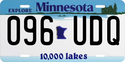 MN license plate 096UDQ