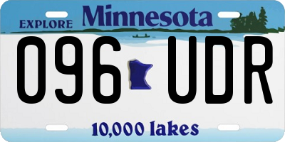 MN license plate 096UDR