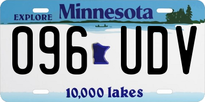 MN license plate 096UDV