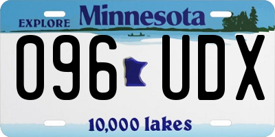 MN license plate 096UDX