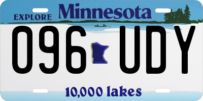 MN license plate 096UDY