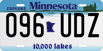 MN license plate 096UDZ