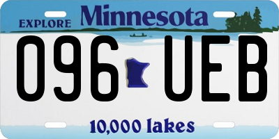 MN license plate 096UEB