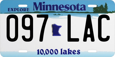 MN license plate 097LAC