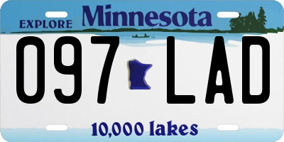 MN license plate 097LAD