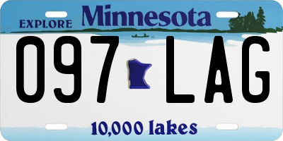 MN license plate 097LAG