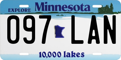 MN license plate 097LAN