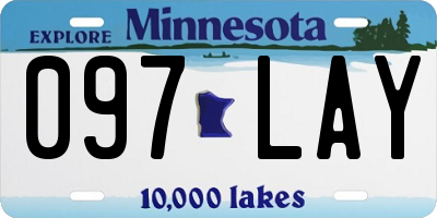 MN license plate 097LAY