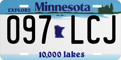 MN license plate 097LCJ