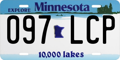 MN license plate 097LCP