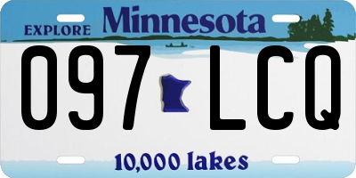 MN license plate 097LCQ