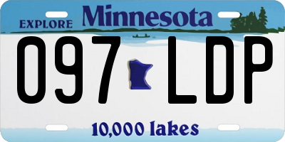 MN license plate 097LDP
