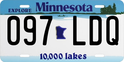 MN license plate 097LDQ