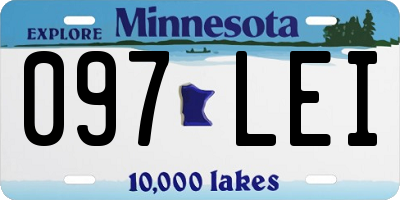 MN license plate 097LEI