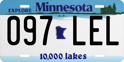 MN license plate 097LEL