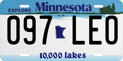 MN license plate 097LEO
