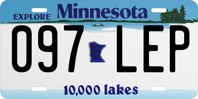 MN license plate 097LEP