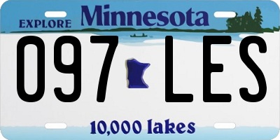 MN license plate 097LES