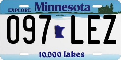 MN license plate 097LEZ