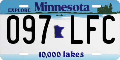 MN license plate 097LFC