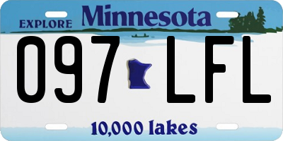 MN license plate 097LFL