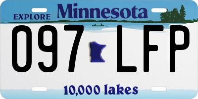 MN license plate 097LFP