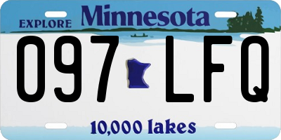 MN license plate 097LFQ