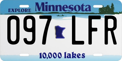 MN license plate 097LFR