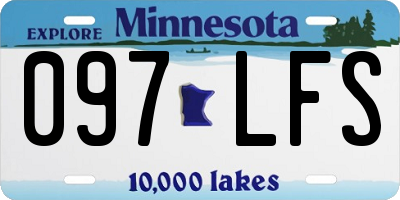 MN license plate 097LFS