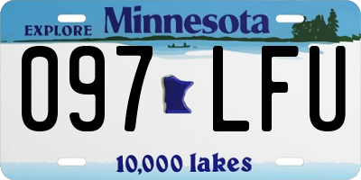 MN license plate 097LFU