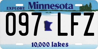 MN license plate 097LFZ
