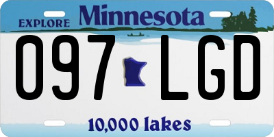 MN license plate 097LGD