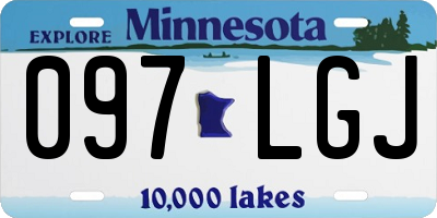 MN license plate 097LGJ